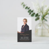 Professionele moderne Realtor-foto verticaal Visitekaartje (Staand voorkant)