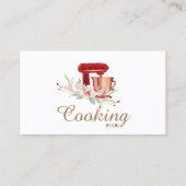 Professionele, moderne, rode mixer ventilator, kok visitekaartje (Voorkant)