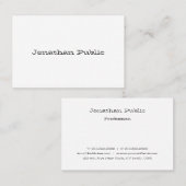 Professionele moderne script minimalistische Sjabl Visitekaartje (Voorkant / Achterkant)