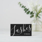Professionele Moderne Script Wimpers & Wenkbrauwte Visitekaartje (Staand voorkant)