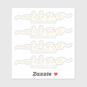 Professionele moderne scriptnaam sticker