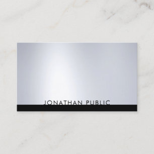 Professionele, moderne, Silver Elegant Sjabloon Visitekaartje