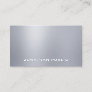 Professionele, moderne Sjabloon elegant Silver-loo Visitekaartje