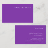 Professionele Moderne Sjabloon Elegante Paarse Kle Visitekaartje (Voorkant / Achterkant)