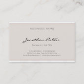 Professionele, moderne, slimme legante, minimalist visitekaartje (Voorkant)