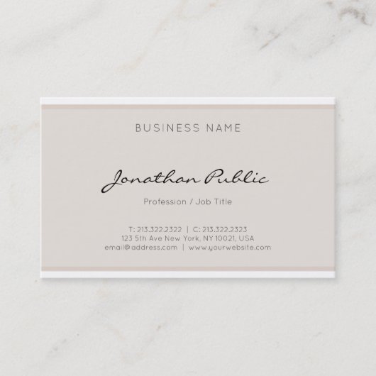 Professionele, moderne, slimme legante, minimalist visitekaartje (Voorkant)