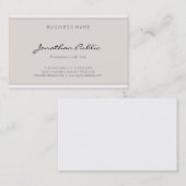 Professionele, moderne, slimme legante, minimalist visitekaartje (Voorkant / Achterkant)