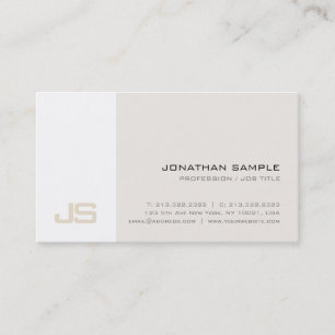 Professionele Moderne Stijlvolle Design Monogram Visitekaartje