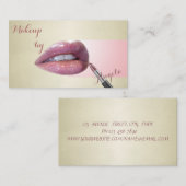 Professionele Moderne Stijlvolle Glitterende Lippe Visitekaartje (Voorkant / Achterkant)
