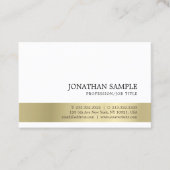 Professionele, moderne, stijlvolle goudlook visitekaartje (Voorkant)