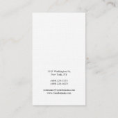 Professionele, moderne, stijlvolle kalligrafie Lin Visitekaartje (Achterkant)
