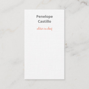 Professionele, moderne, stijlvolle kalligrafie Lin Visitekaartje