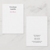 Professionele, moderne, stijlvolle kalligrafie Lin Visitekaartje (Voorkant / Achterkant)