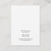 Professionele, moderne, stijlvolle kalligrafie Lin Visitekaartje (Achterkant)