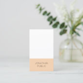 Professionele, moderne, stijlvolle laptop in luxe visitekaartje (Staand voorkant)