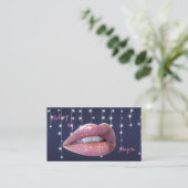 Professionele Moderne Stijlvolle - Lippen, Make-up Visitekaartje (Staand voorkant)