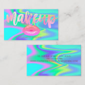 Professionele, moderne stijlvolle lips, holografis visitekaartje (Voorkant / Achterkant)