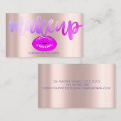 Professionele, moderne, stijlvolle lips, Roos Gold Visitekaartje (Voorkant / Achterkant)