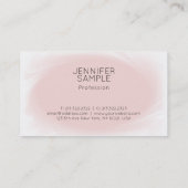 Professionele Moderne Stijlvolle Minimalistische B Visitekaartje (Achterkant)