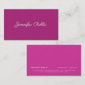 Professionele, moderne, stijlvolle, roze, parelach visitekaartje (Voorkant / Achterkant)