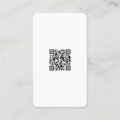 Professionele moderne stijlvolle scanbare QR-code Visitekaartje (Achterkant)