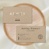 Professionele, moderne, stijlvolle, stijlvolle Log Visitekaartje