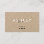 Professionele, moderne, stijlvolle, stijlvolle Log Visitekaartje (Achterkant)