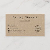 Professionele, moderne, stijlvolle, stijlvolle Log Visitekaartje (Voorkant)