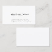 Professionele, moderne, stijlvolle vormgeving met visitekaartje (Voorkant / Achterkant)