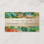 Professionele moderne streep, Waterverf-snippers Visitekaartje (Achterkant)