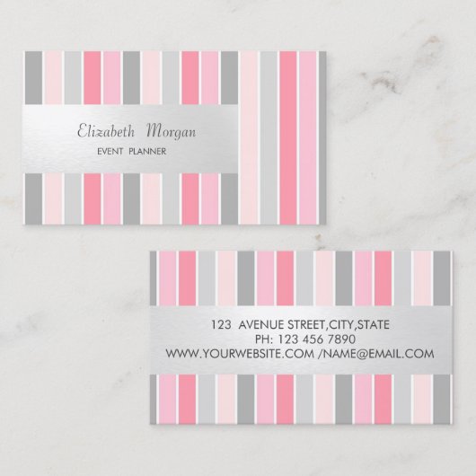 Professionele moderne strips visitekaartje (Voorkant / Achterkant)