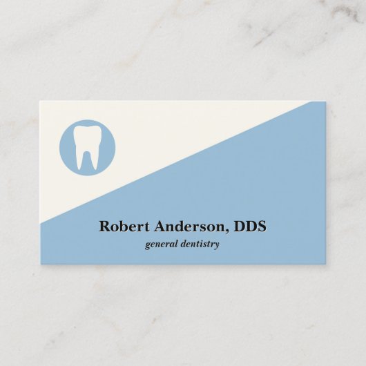 Professionele moderne tandheelkundige kliniek tand visitekaartje (Voorkant)