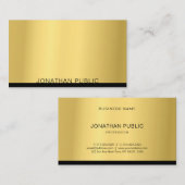 Professionele moderne trendy elegante gouden Sjabl Visitekaartje (Voorkant / Achterkant)