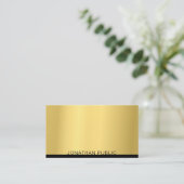 Professionele moderne trendy elegante gouden Sjabl Visitekaartje (Staand voorkant)