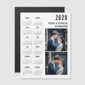 Professionele Moderne Twee Foto 2020 Calendar Magn Magnetische Uitnodiging (Voorkant / Achterkant)