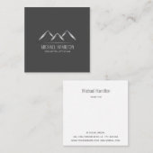 Professionele moderne vastgoedbouw logo vierkante visitekaartje (Voorkant / Achterkant)