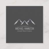 Professionele moderne vastgoedbouw logo vierkante visitekaartje (Voorkant)