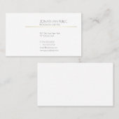 Professionele moderne verfijnde schone vlakte visitekaartje (Voorkant / Achterkant)