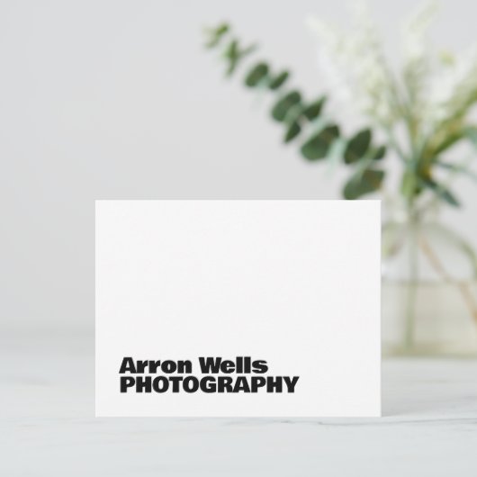 Professionele moderne vet typografie QR-code Briefkaart (Staand voorkant)