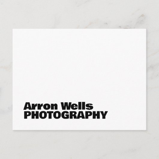 Professionele moderne vet typografie QR-code Briefkaart (Voorkant)