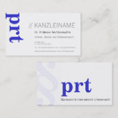 professionele moderne visitekaartje (Voorkant / Achterkant)