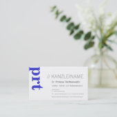 professionele moderne visitekaartje (Staand voorkant)