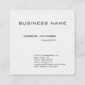 Professionele moderne vlakke minimalistische vierk vierkante visitekaartje (Voorkant)