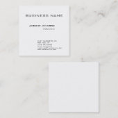 Professionele moderne vlakke minimalistische vierk vierkante visitekaartje (Voorkant / Achterkant)