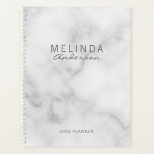 Professionele moderne witte marmer planner