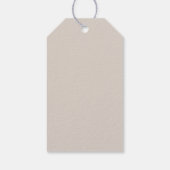 Professionele, moderne zakelijke Logo beige Cadeaulabel (Achterkant)