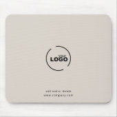 Professionele, moderne zakelijke Logo beige Muisma Muismat (Voorkant)