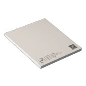 Professionele, moderne zakelijke Logo beige Notitieblok (Schuin)