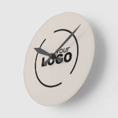 Professionele, moderne zakelijke Logo beige Ronde Klok (Hoek)