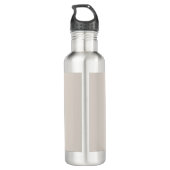 Professionele, moderne zakelijke Logo beige Waterfles (Achterkant)